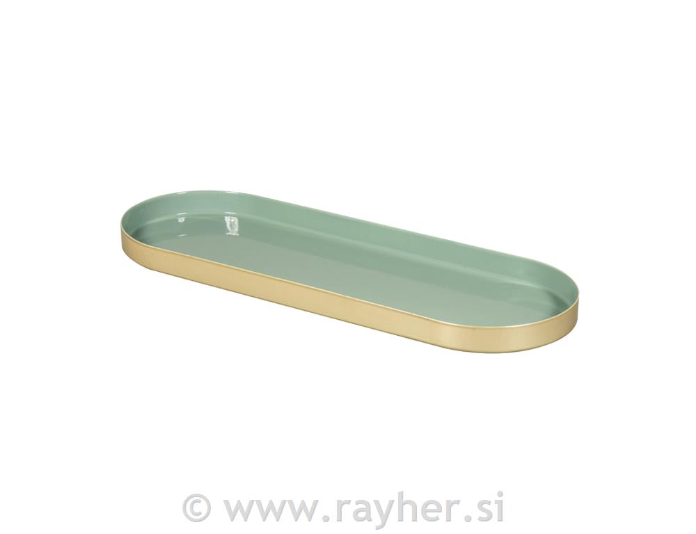 Metalni pladanj, 28 x 10 x 1,5 cm,