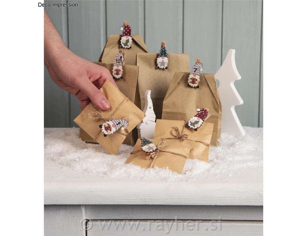 Adventski kalendar, set s patuljcima + š