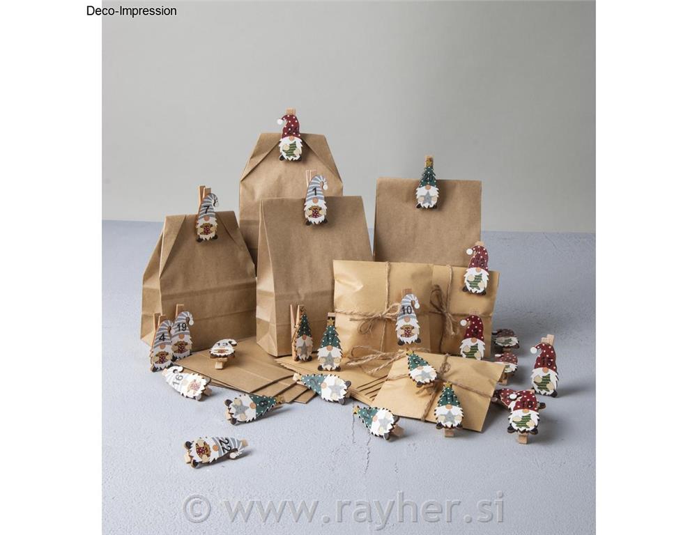 Adventski kalendar, set s patuljcima + š