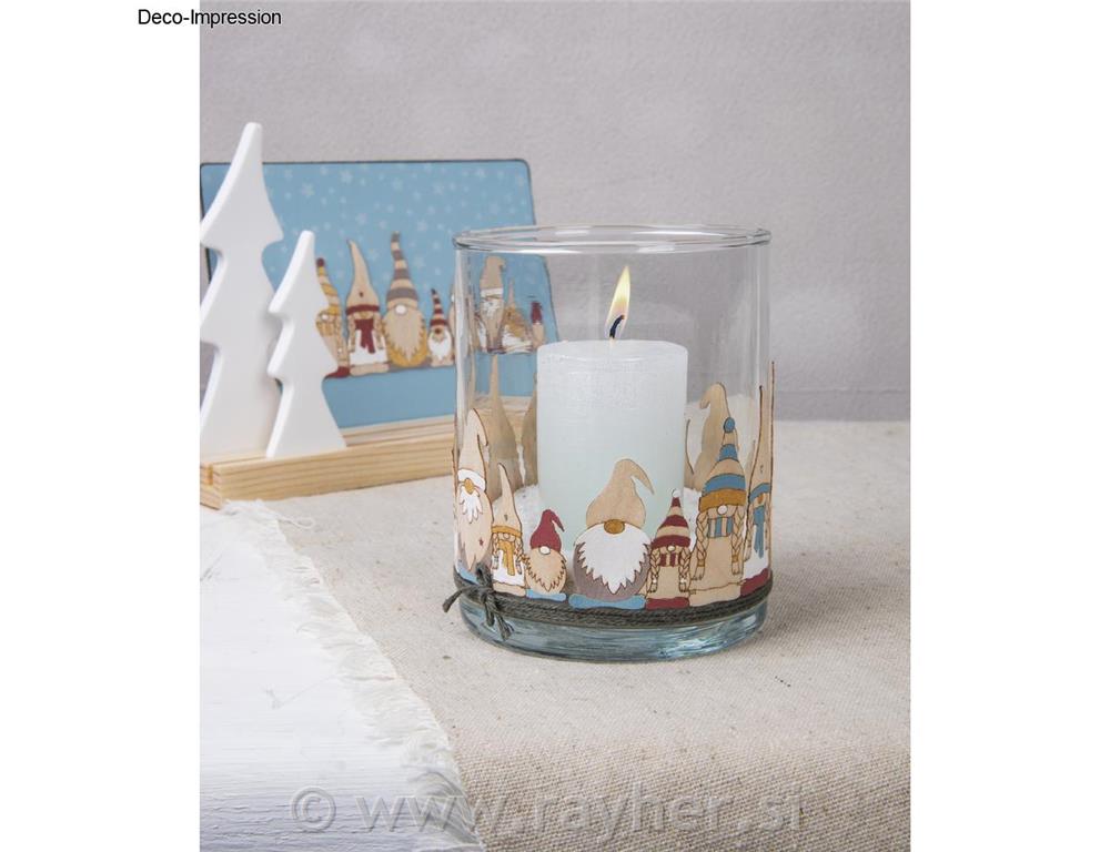 Drveni ukrasi patuljci, set od 42x9,2x5,4+13,2x5,4 cm