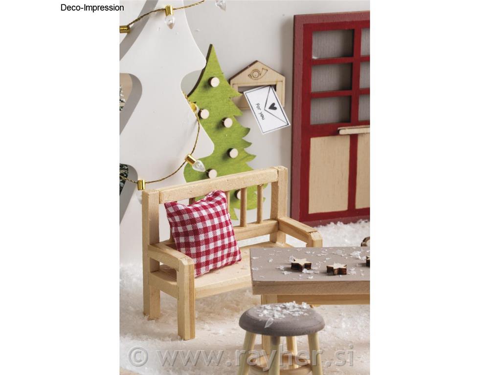 Mini klupa s jastukom