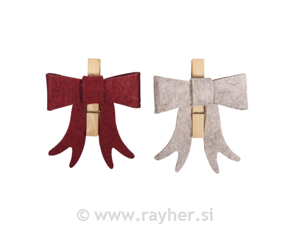 Ščipalke s pentljo, set 2, 7x2,8x8.5cm