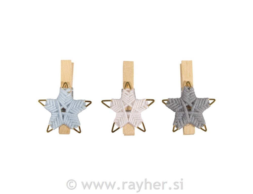 Kvačica sa zvijezdama,set3, 4,2x1,6x6 cm