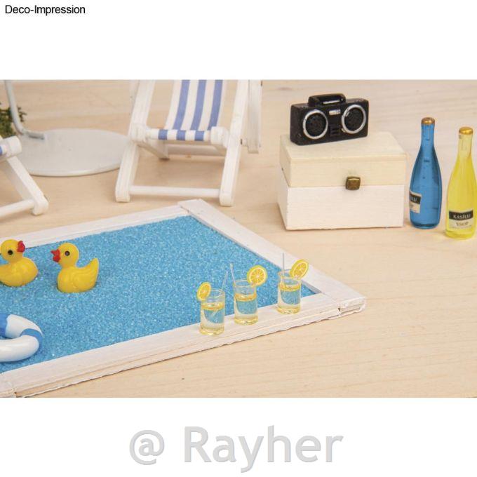 Mini koktejli, 1x0,5x1,5cm, set 4