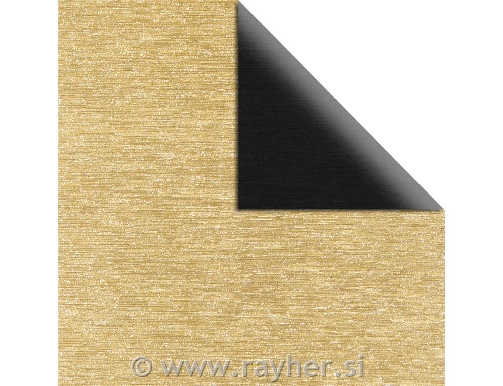 Scarpbooking papir, izgled brušenog, zlatno / crni, 30.5x30.5cm, 250gsm