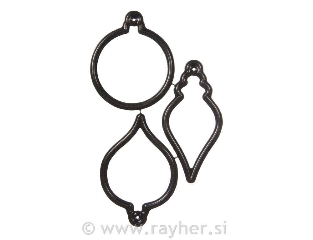 Punch temp."deep edge" ): Xmas3.1x6.7cm-4x6.1cm, tab-bag 3pcs