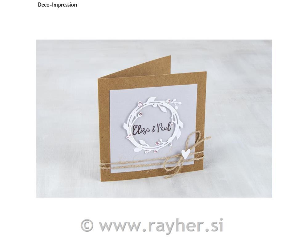 Rezač: Vijenac s lišćem, cca 7.5cm, set