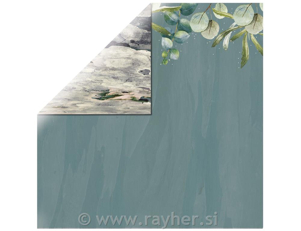Scrapbooking papir Eucalyptus, 30.5x30.5cm, 150g/m2