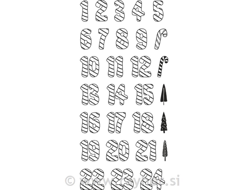 Clear Stamps - Advent Calendar;nr. 1 - 24