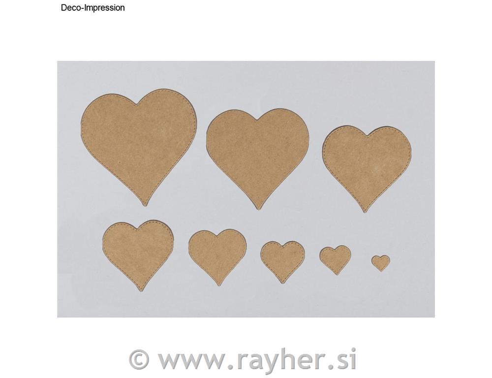Rezač Srce, set 81.2-8.4cm x 1.3-8.5cm, 8 djelna