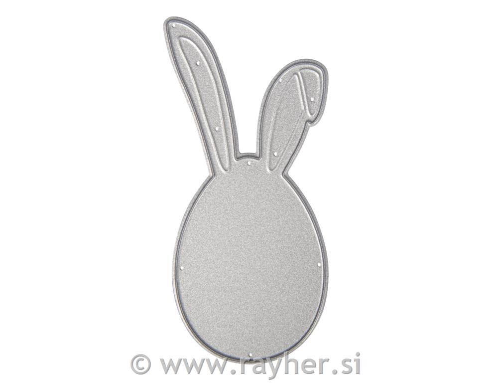 Punch template Easter bunny, 4.2x8.6cm,1-part, tab-bag