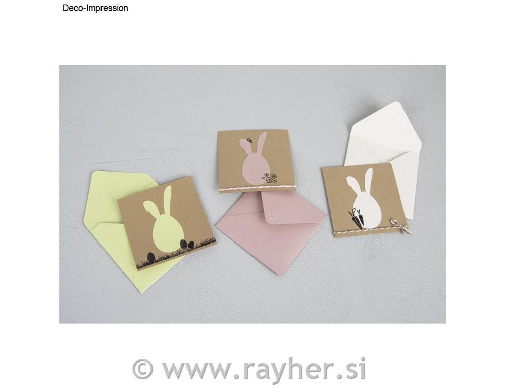 Punch template Easter bunny, 4.2x8.6cm,1-part, tab-bag