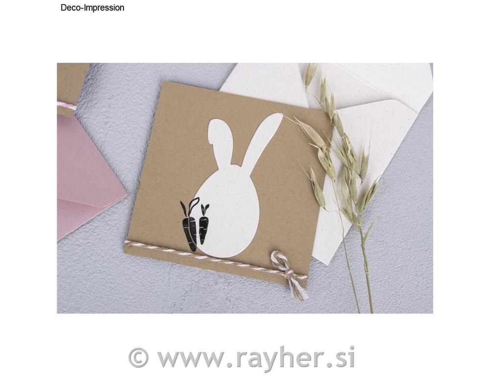 Punch template Easter bunny, 4.2x8.6cm,1-part, tab-bag