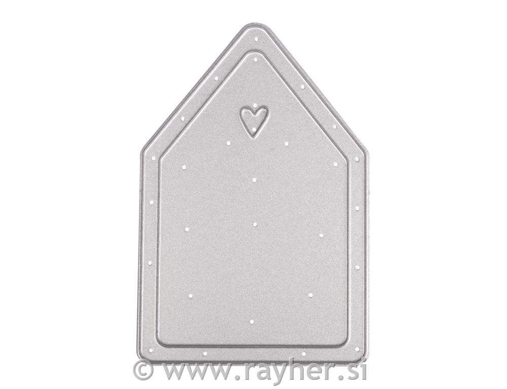 Punch template Houses, 5.8x8.6cm