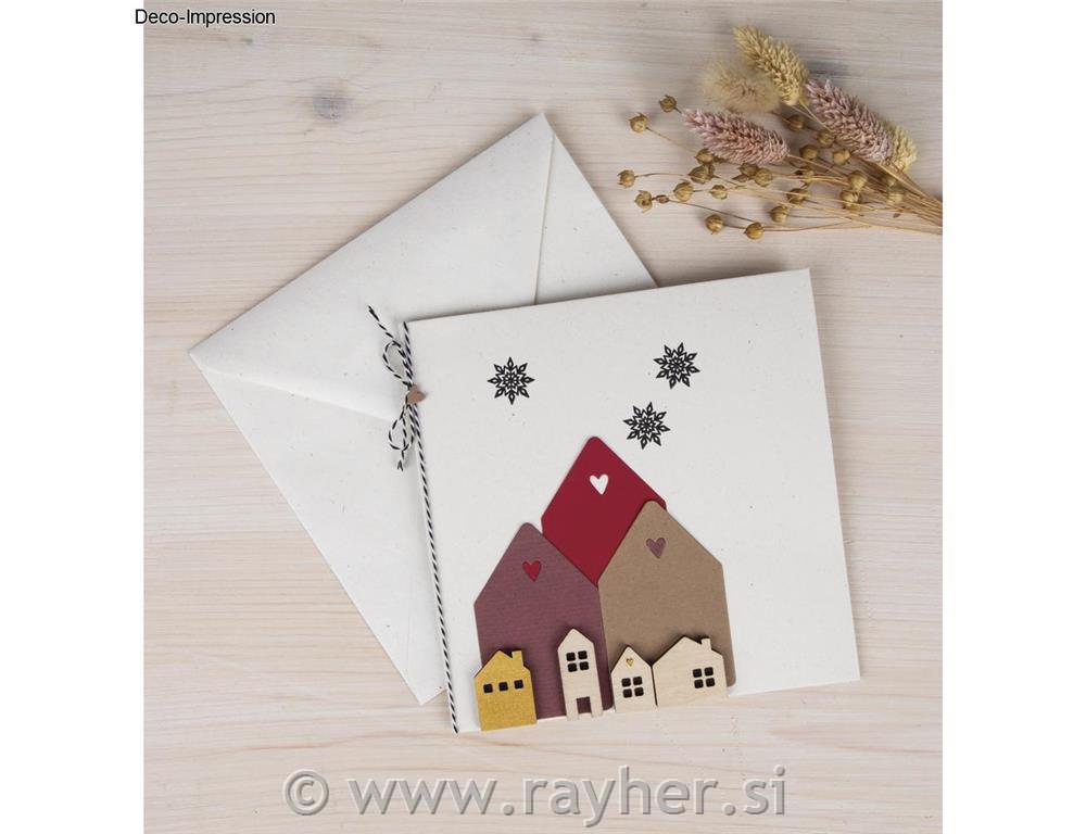 Punch template Houses, 5.8x8.6cm