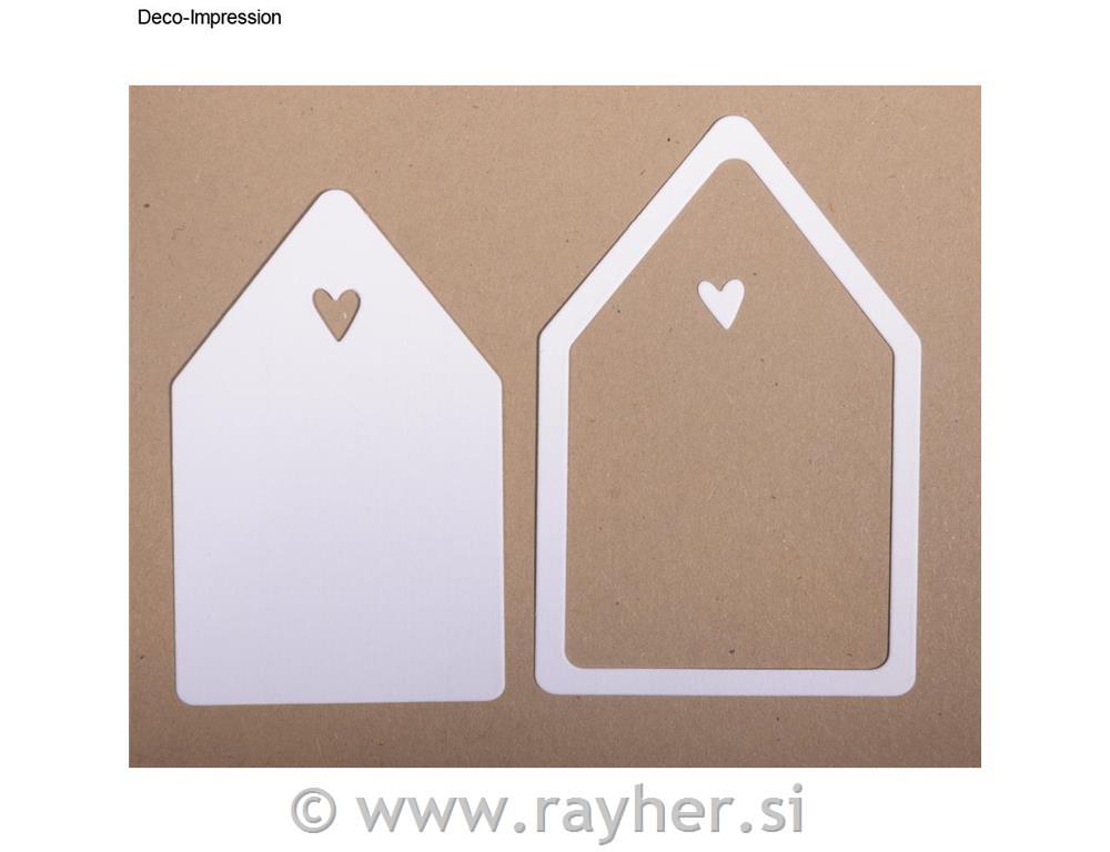 Punch template Houses, 5.8x8.6cm