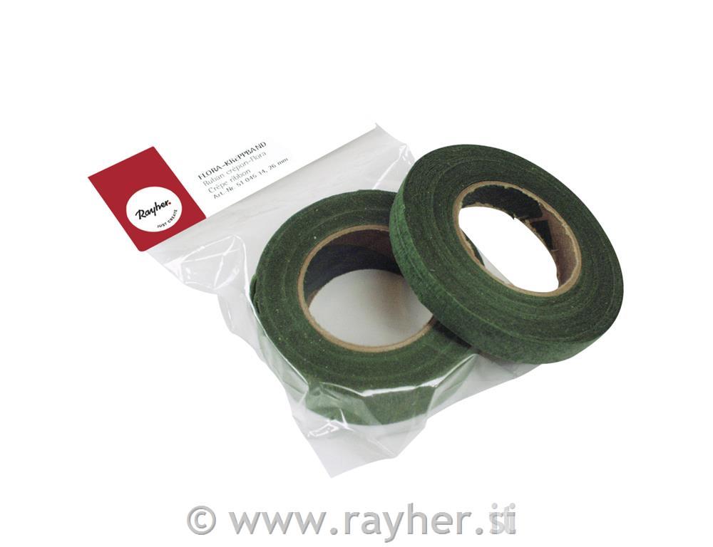 Krep traka, 13 mm, navoj 27,5 m, zelena,1 kom.