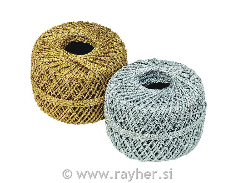 Vrpca, 0,8 mm, zlato, 20 m