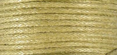 Pamučna vrpca, voskasta, prirodan, 1 mm,20 m