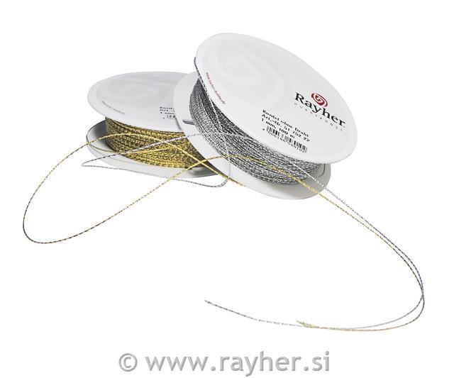 Vrpca, srebrni, 1 mm, 1 m
