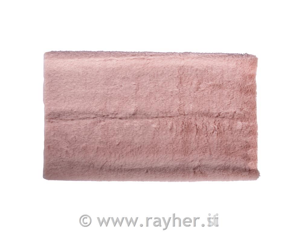 Pliš tkanina, pink, 51x43cm, 285g/m