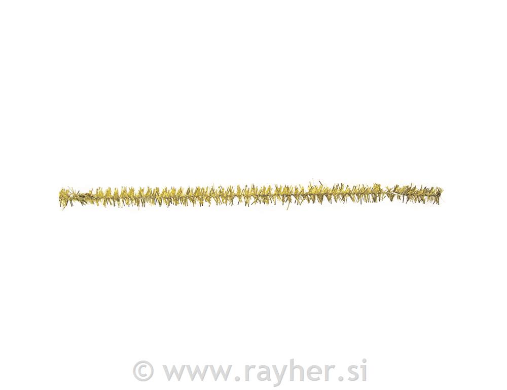Dlakave žice metalnih boja, 50 cm, debljine 9 mm, zlato, 10 kom.