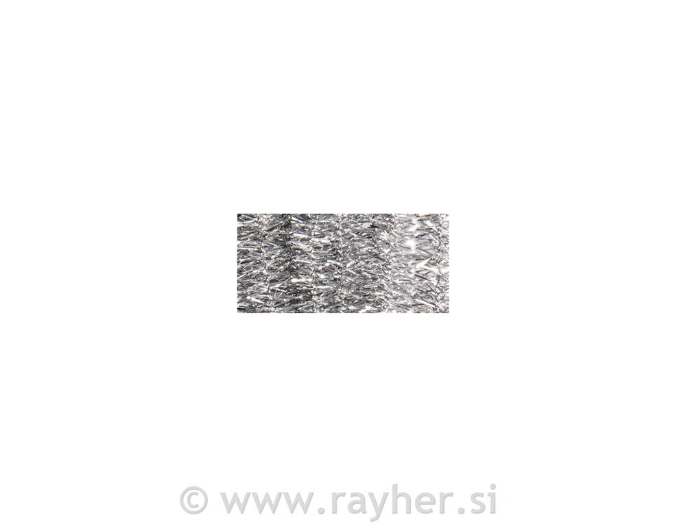 Dlakave žice metalnih boja, 50 cm, debljine 9 mm, srebro, 10 kom.