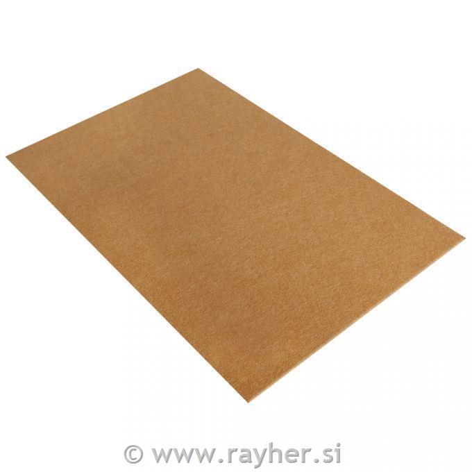 Filc A4, 0,8-1 mm, srednje rjav, 20x30 cm, 1 kos