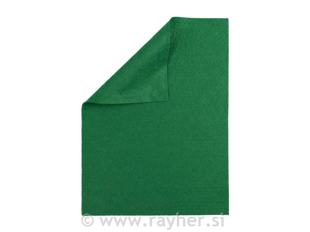 Filc A4, 0,8-1 mm, temno zelen, 20x30 cm