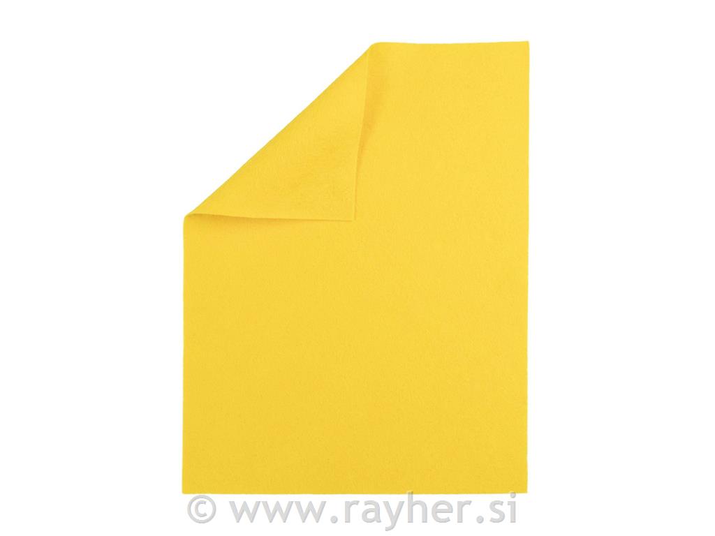 Filc A4, 0,8-1 mm, rumen, 20x30 cm