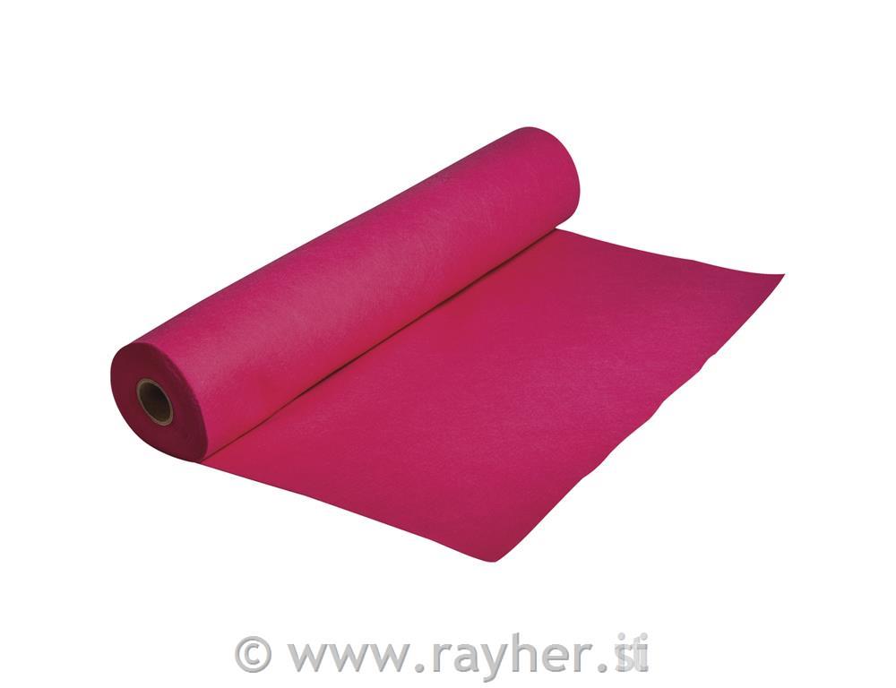 Felt yard ware, pink, 500x45cm, rolled o