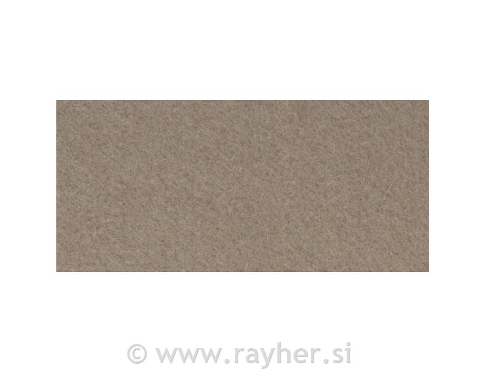 Filc v roli, 0,8-1 mm, temno bež, metraža