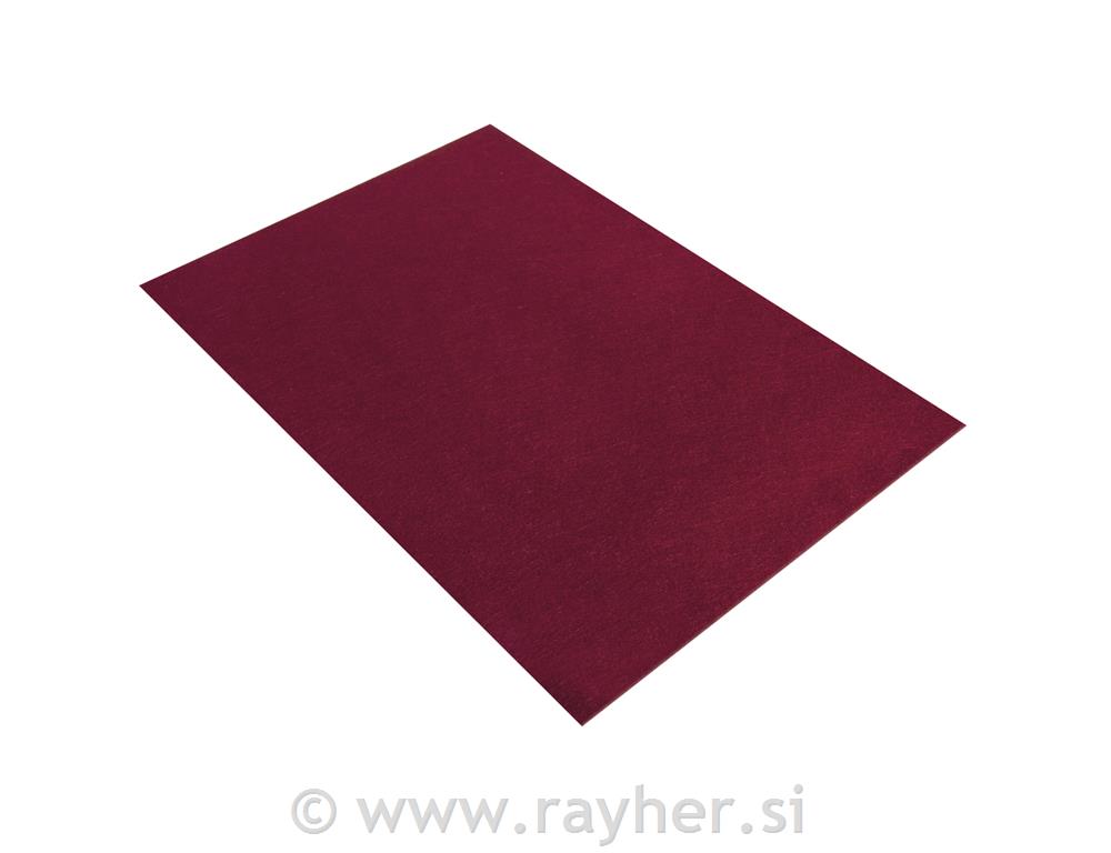 Filc, vino crveno, 30x45x0,2cm