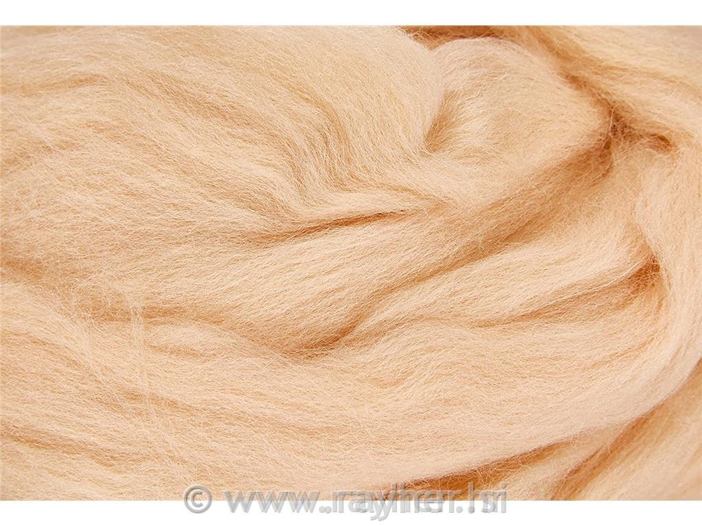 Vunena pređa, boja kože, češljani, 50g