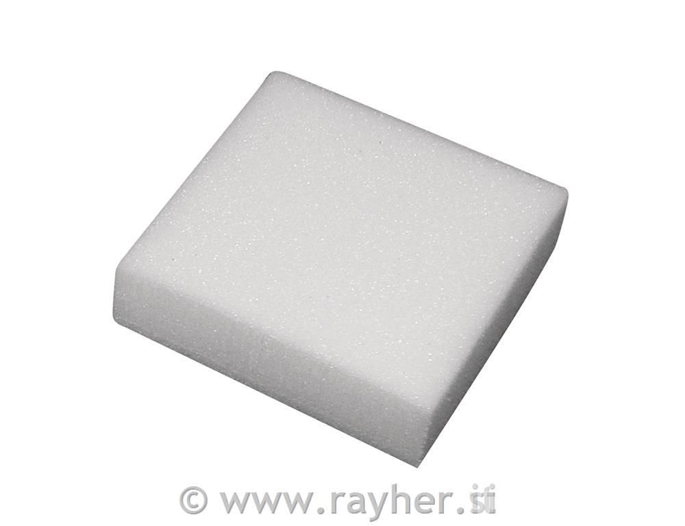 Foam pad, 75x75x20 mm, for felting, tab-
