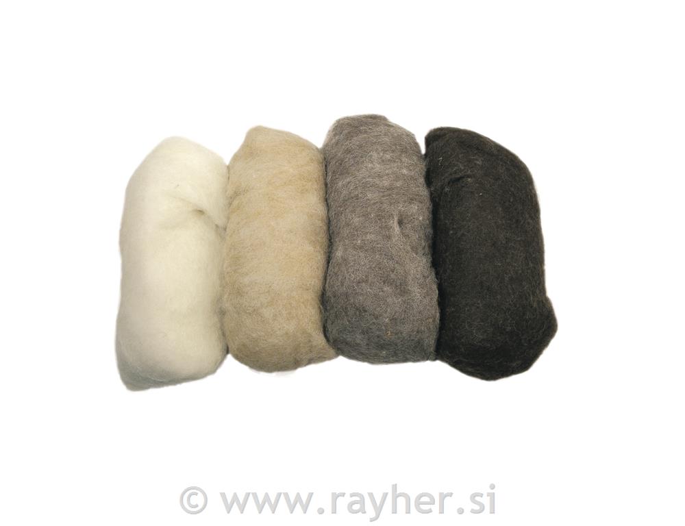 Vunena pređa, smeđa, kardigan, 4x 25 g