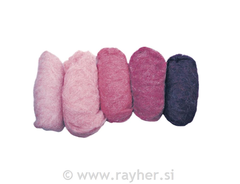 Vunena pređa, ružičasta, kardigan, 4 x 25 g
