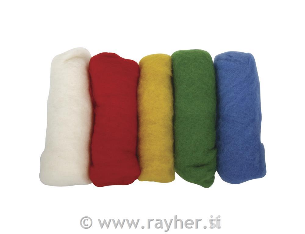 Vunena pređa, miješane boje, kardigan, 5x20g