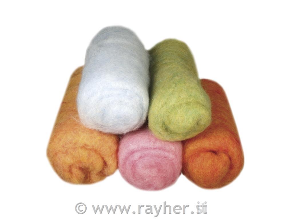 Pure new wool, mottled, summer mix paste