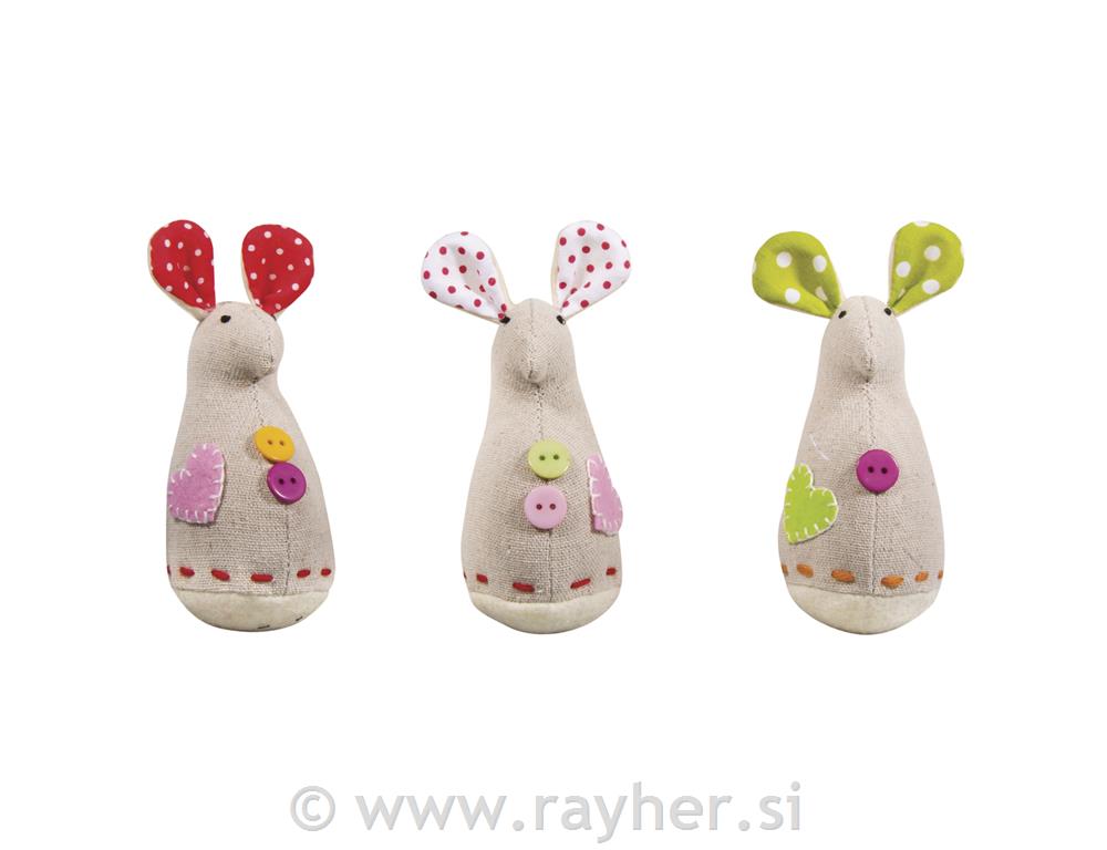 Kreativni set miša "Lotti", 12cm, set 3