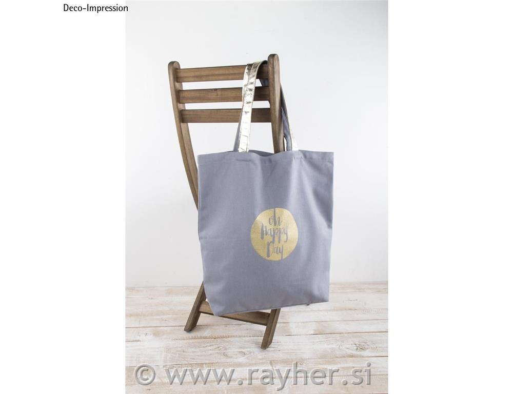 Vrećica za kupovinu Fashion Shopper, siva, 46x46cm, 330g / m2