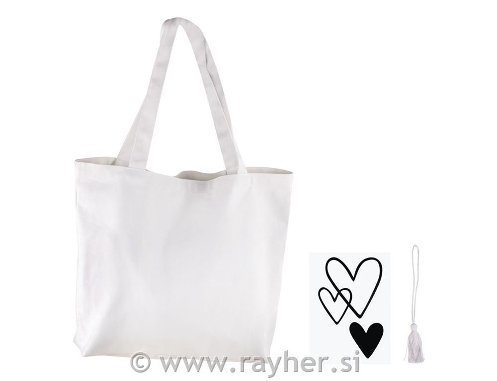 Nakupovalna vrečka Basic Shopper Love 36x35 cm, set