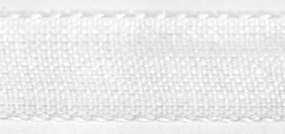 Organza traka, bijela, 7mm, 10m