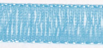 Organza traka, tirkizna, 7mm, 10m