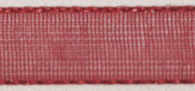 Trak organza, vinsko rdeč, 7mm, 10m