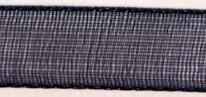 Trak organza, mornarsko moder, 7mm, 10m