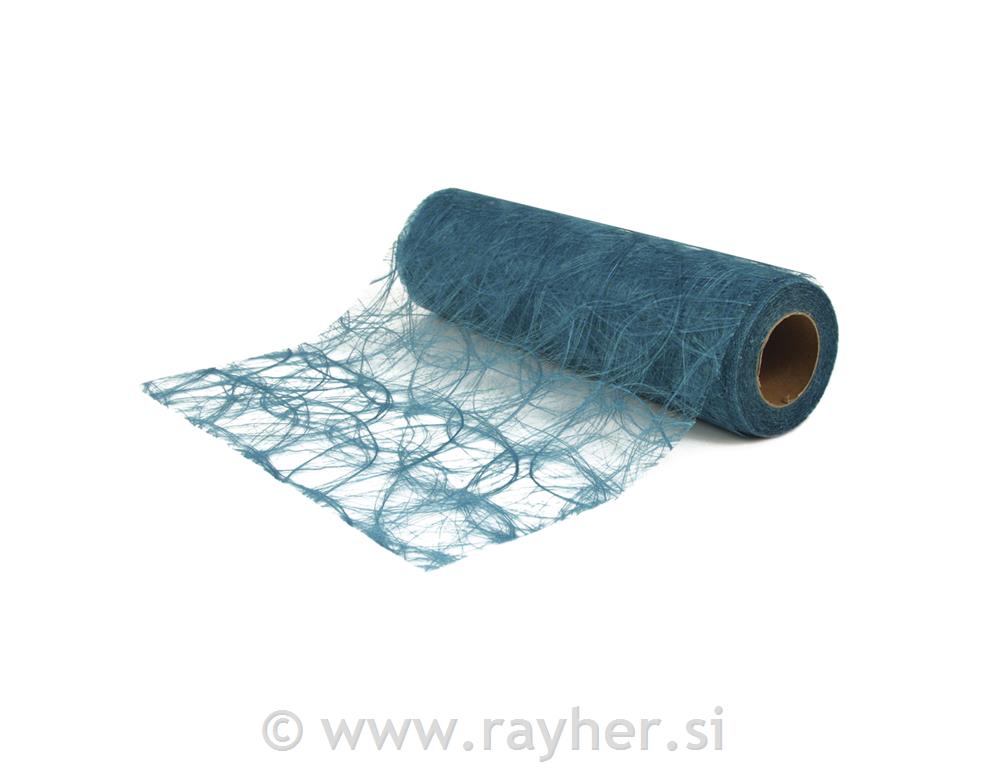 Fibre silk: modern, turquoise, 30cm, rol