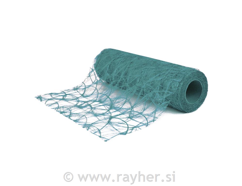 Svileno vlakno: Modern, tirkizno, 60 cm, 50 m