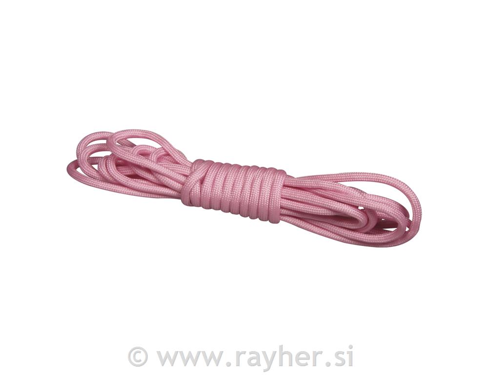 Paracord uzica 3.5mm ružičasta, 4m