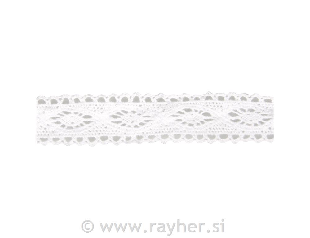 Cotton border "Cassandra", white, 2.3cm,